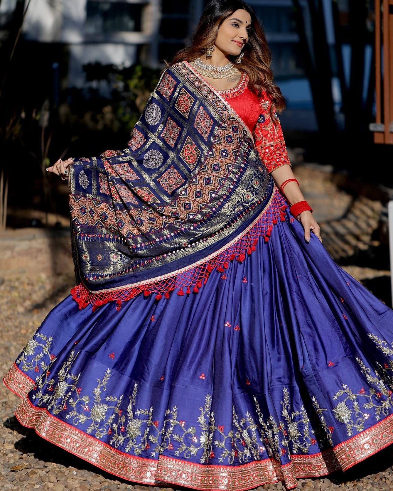 Adorable Exclusive Blue Color Wedding Wear Lehenga Choli