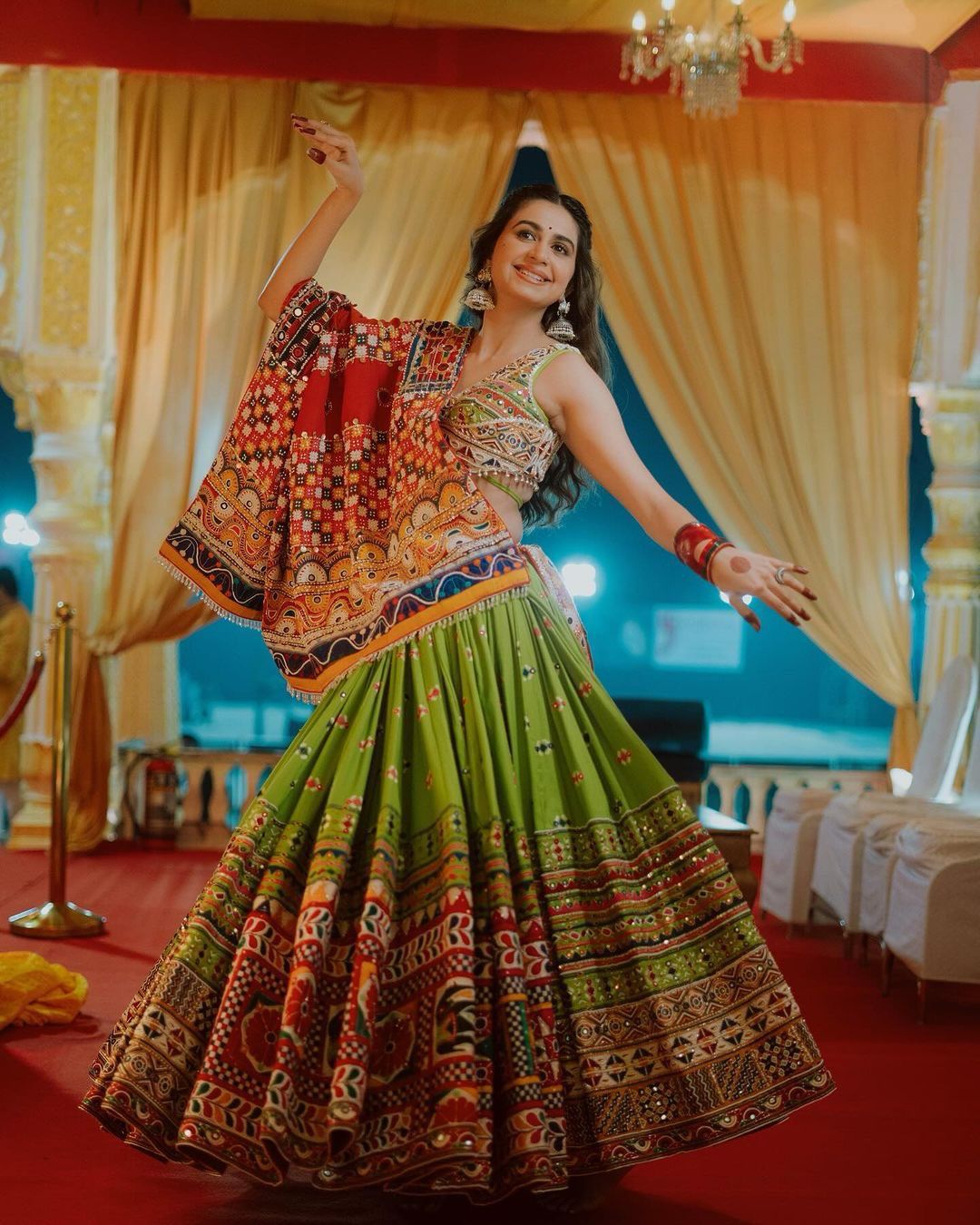 Designer Pure Silk Mirror Work Lehenga Choli Designs Collection