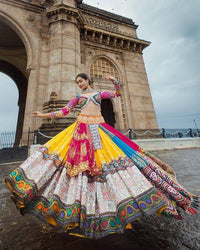 Fashionable Designer Pure Silk Navratri Lehenga Choli Designs