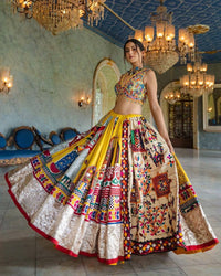 Stunning Boutique Heavy Printed Work Lehenga Designs