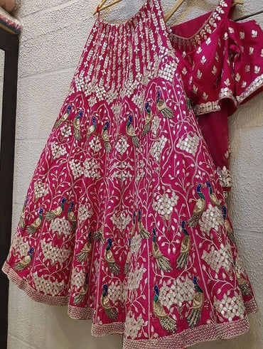 Lower Rate Silk Real Pure Foil Lehenga With Designers Choli