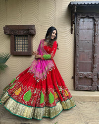 Rani Fanta Color Beautiful Designs Of Navratri Lehenga Choli