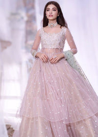 Attractive Best Designer Peach Color Gown Lehenga Designs