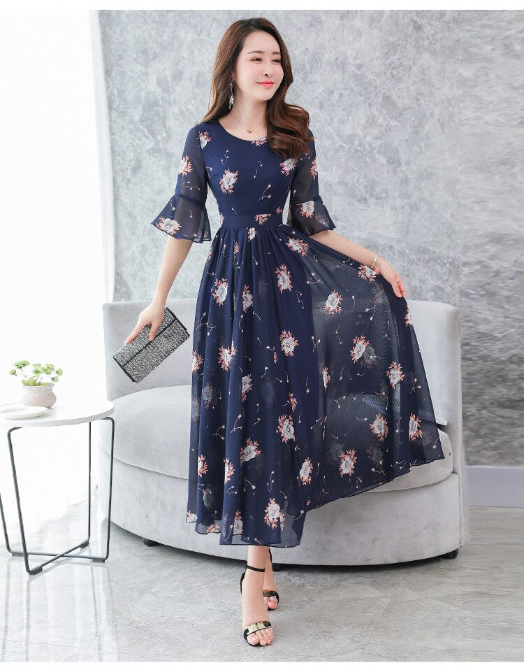 Navy Blue Color Star Designer Anarkali Gown Dress Designs