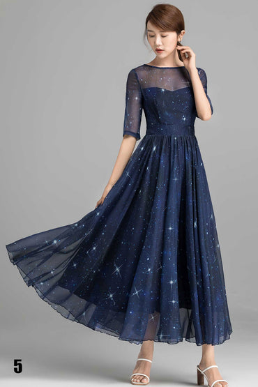 Sky Star Digital Printed Heavy Latest Gown For Party